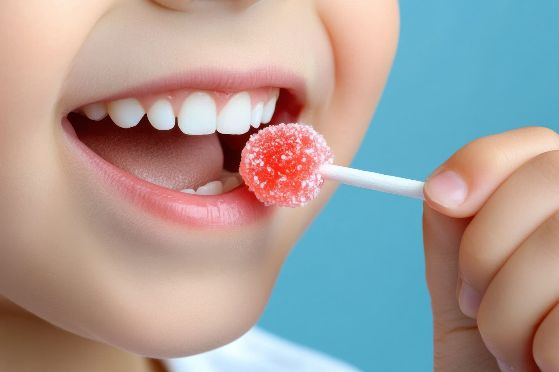 甘いものを頻繁に口にする様子