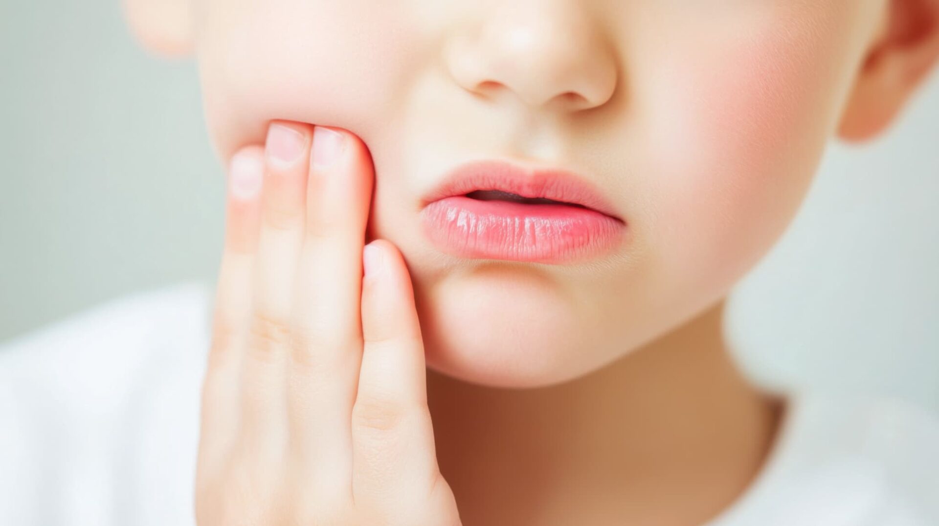 虫歯ができて痛がる子ども