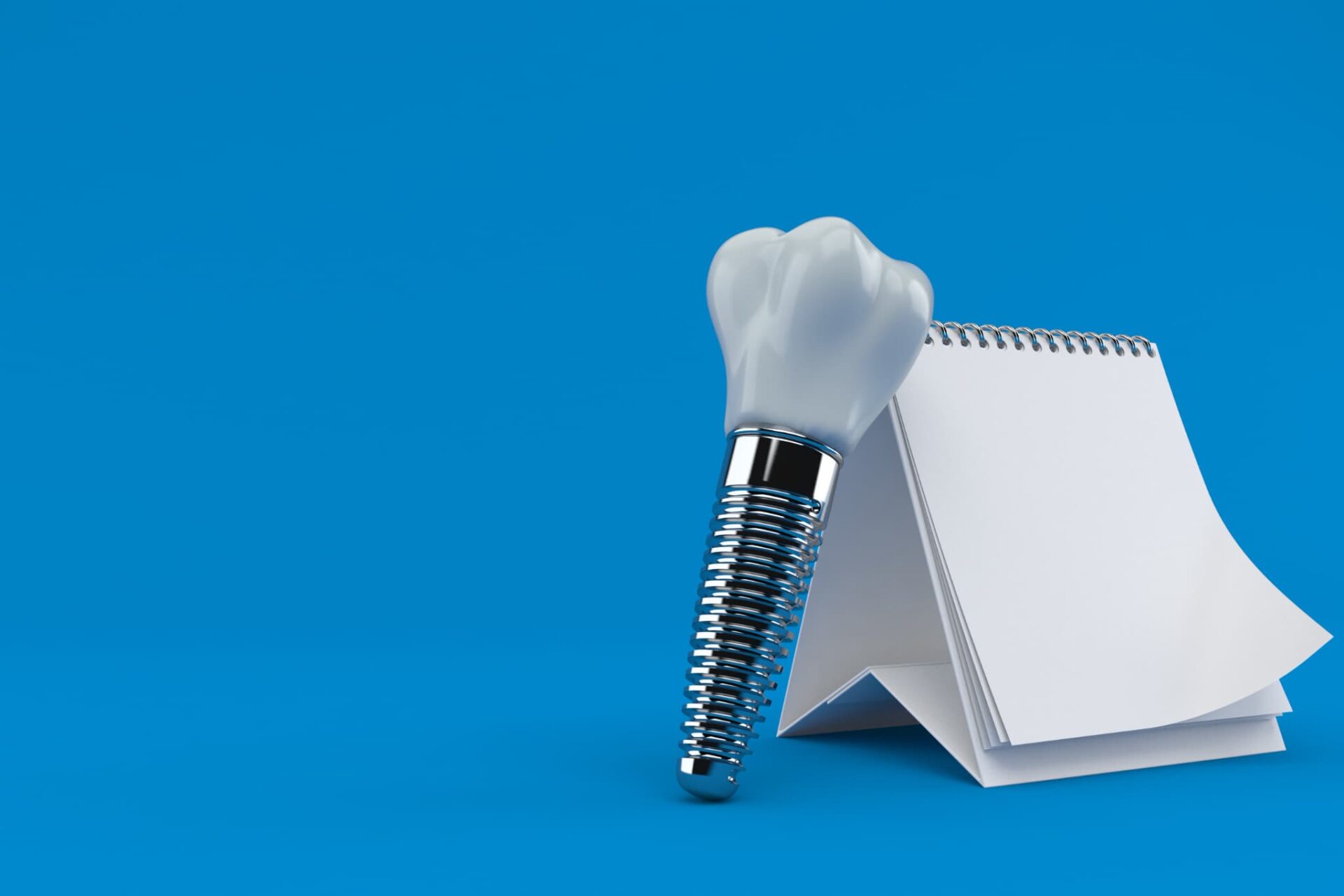 インプラント治療にかかる期間を説明するイメージ