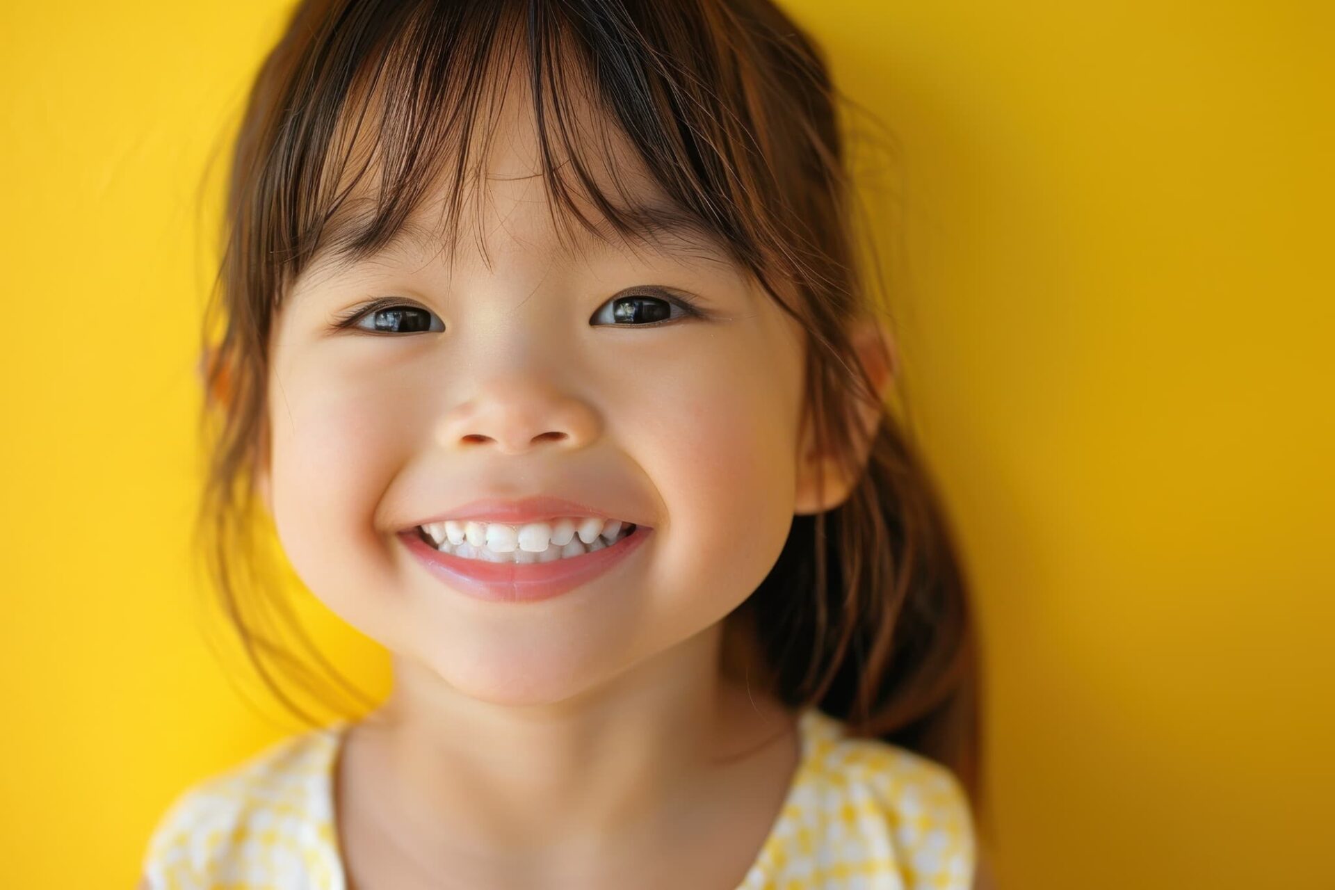 受け口を治療して綺麗な歯並びになった女の子