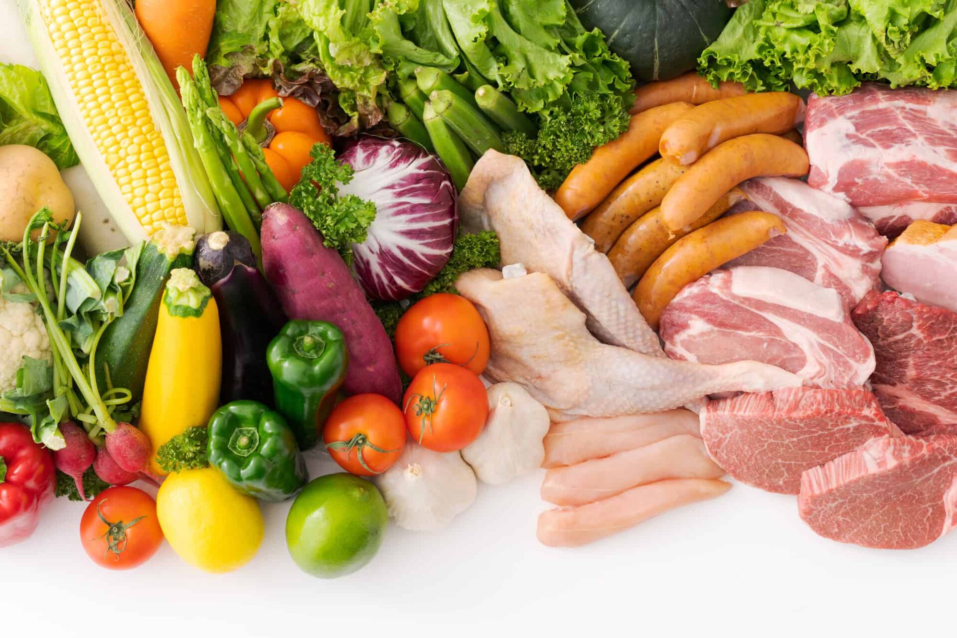 インプラント周囲炎の予防にバランスのとれた食事をするイメージ