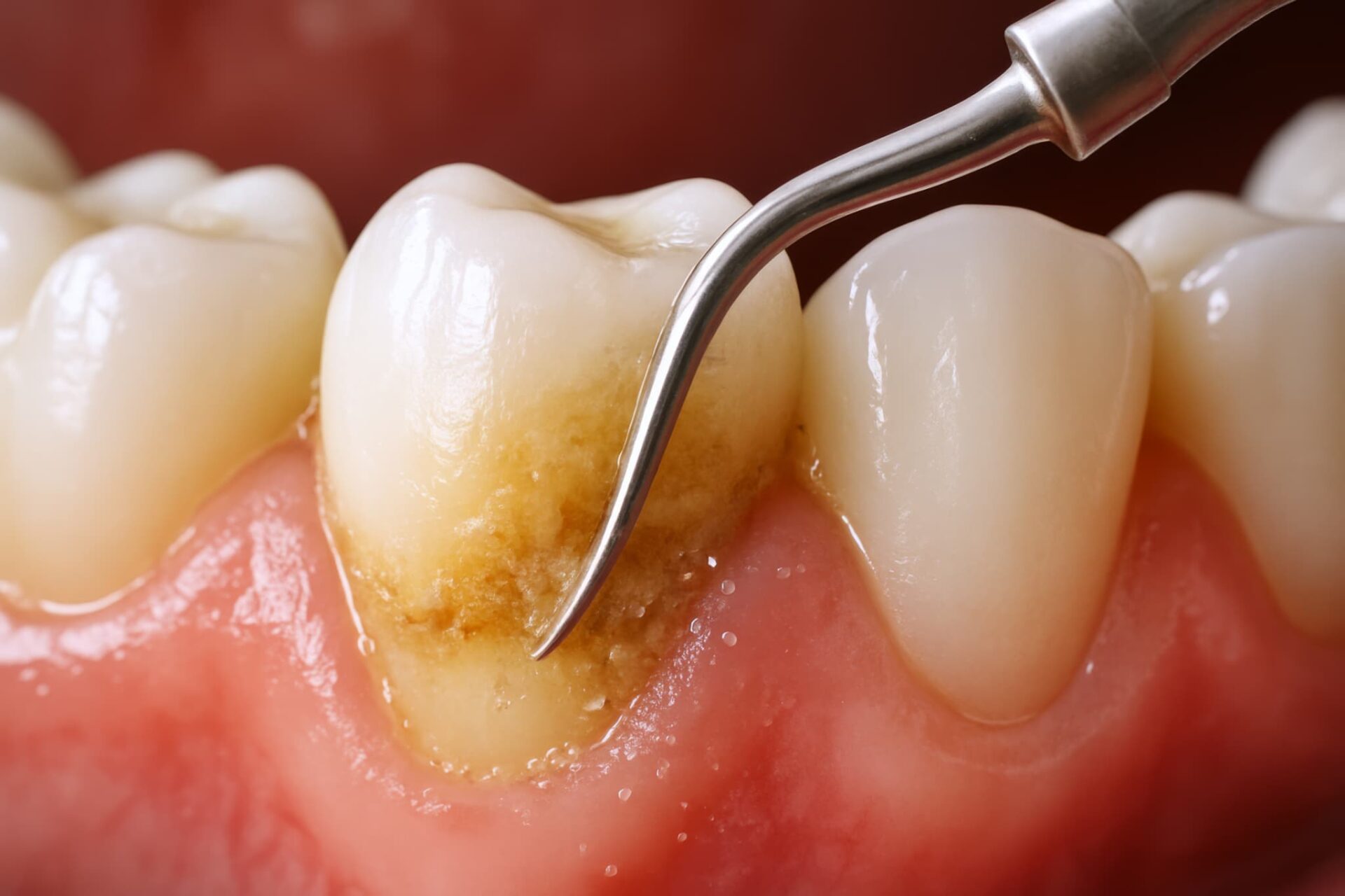 プラーク除去の様子