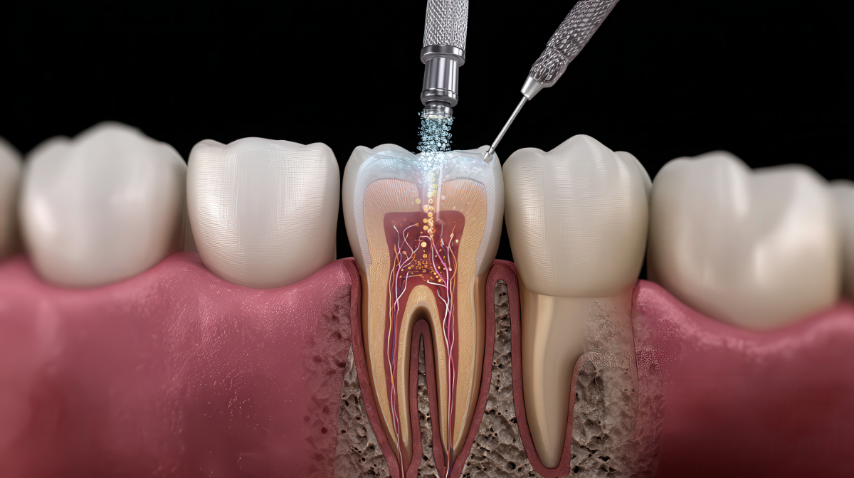 根管治療の治療イメージ
